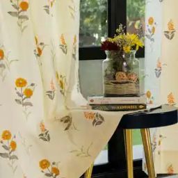 urban space Pack of 2 Cotton Printed Window Curtains with Eyelets-picture-43