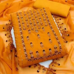 svaraa Women Embroidered Unstitched 3-Piece Dress Material-picture-48