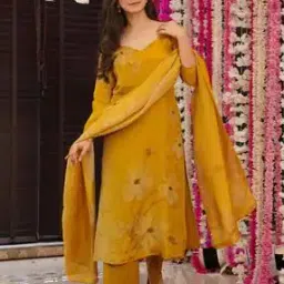 nyrika Women Floral Print Straight Kurta Suit Set-picture-52