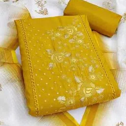 svaraa Women Embellished Unstitched Dress Material-picture-14