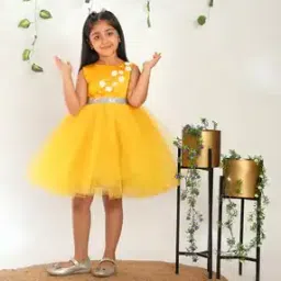 toy balloon kids Girls Floral Fit and Flare Dress-picture-48