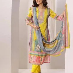 indie picks Self-Design Straight Kurta Set-picture-41