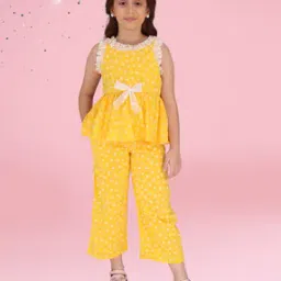 cutecumber Girls Polka-Dot Pants with Top Set-picture-10