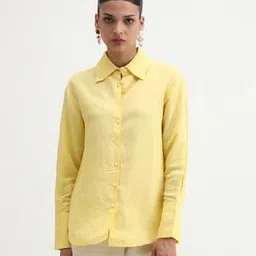 rareism Women Boxy Fit Shirt with Spread Collar-picture-13