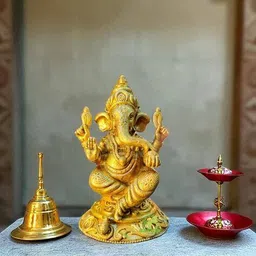 aakrati Sitting Lord Ganesha Idol  image 1