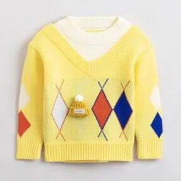 hopscotch Boys Sweater with Full Sleeves & Ribbed Hems-picture-50