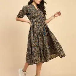 raiyani enterprise x ag Women Printed Fit & Flare Dress-picture-48