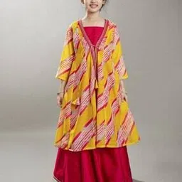 bitiya by bhama Girls Stripes Lehenga with Choli-picture-17