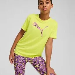 puma Girls Train All Day Cat Logo  Training Tee-picture-14