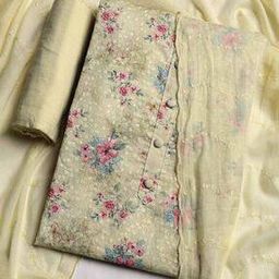 mbz.in by meena bazaar Women Embroidered Unstitched Dress Material-picture-2