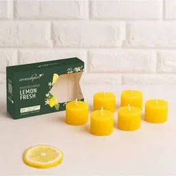 aromahpure  Lemon Scented Votive Candles Set of 6-picture-18