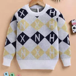 toonyport Boys Woollen Graphic Sweater image 1