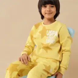 u.s. polo assn. Boys Typographic Print Regular Fit Round-Neck Sweatshirt-picture-43