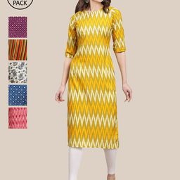 7threads KALINI Women Pack Of 6 Summer Sheers Crepe Kurta-picture-20