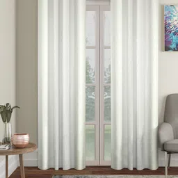 SOKNACK 2 Pcs White Black Out Door Curtain-picture-29