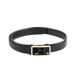 WINSOME DEAL Men Black Solid Leather Belt-image-69