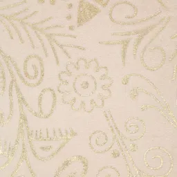 HOSTA HOMES Cream-Coloured & Gold-Toned Set of 5 Floral Velvet Square Cushion Covers image 3