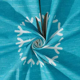 HOSTA HOMES Blue & White 210 TC Flat Cotton Single Bedsheet & 1 Pillow Cover image 4