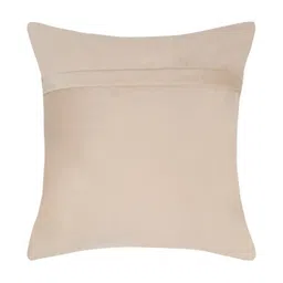 HOSTA HOMES Cream-Coloured & Gold-Toned Set of 2 Ethnic Motifs Velvet Square Cushion Covers image 5