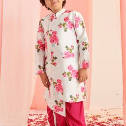 pspeaches Boys Floral Printed Regular Kurta with Dhoti Pants-picture-18
