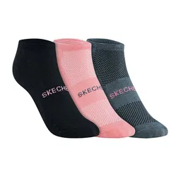 Skechers Women Pack Of 3 Patterned Cotton Microfiber Ankle Length Socks-image-58