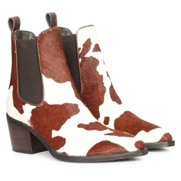 Saint G Womens Multi-Color Leather Ankle Chelsea Boots-image-3