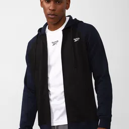 Reebok Men Colourblocked Hooded Sweatshirt-picture-21