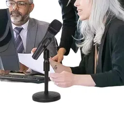 Frocel Professional Desktop Microphone Stand | Extendable 2 Step Table Desktop Stand | Studio Sound Recording | For Vlogging/Live Streaming/Podcast/VideoChat | (Set Of 1) image 5
