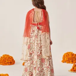 pspeaches Girls Printed Ready to Wear Lehenga & Blouse With Dupatta image 5