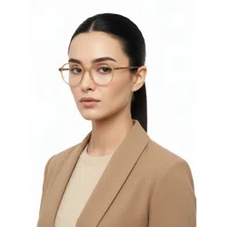 HASHTAG EYEWEAR Unisex Optibul Clear Lens Irregular Full Rim Eyeglass-Nekcc-1160082-Orng (49) image 1