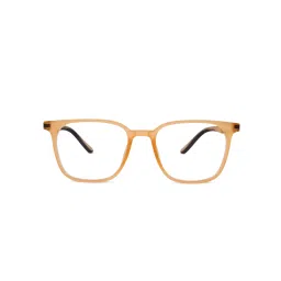 HASHTAG EYEWEAR Unisex Blokz Clear Lens Square Full Rim Eyeglass-Nekcc-1160062-Orng (51) image 3