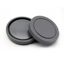 generic MIK Rear Body Cap Set for Sony || Camera Lens Cap || Strong, Durable || Compatible with Sony Camera Lens image 1