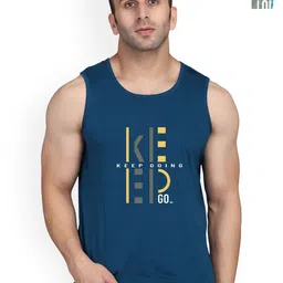 SLOWLORIS Pack Of 2 Printed Innerwear Vests SL26 COMBO (LOUD LGTGREEN) (KEEP PEACOCK) image 1