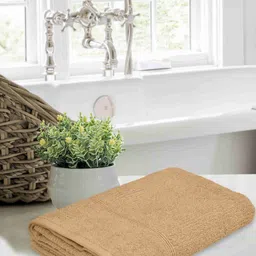 LERELIABLE Brown 1 Cotton 400 GSM Bath Towel-picture-12
