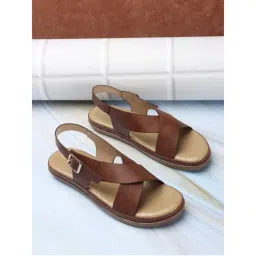 Iconics Women Brown Comfort Flat Sandals-picture-20