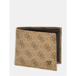 Guess Mito Beige Printed Bi-Fold Wallet-image-14