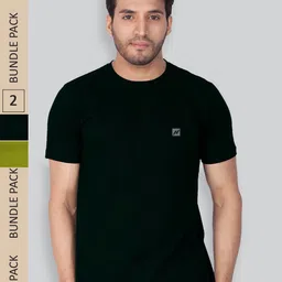 LUX NITRO Pack Of 2 Round Neck T-shirts-picture-43