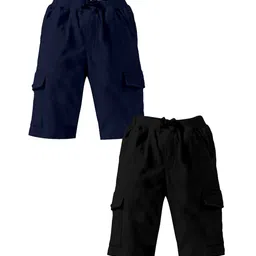 KiddoPanti Boys Pack Of 2 Cargo Cotton Shorts-picture-37