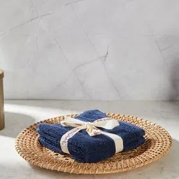 Fabindia Amaya Navy Blue 2-Pieces 500GSM Cotton Face Towel-image-31