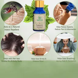 SARVA by Anadi Pure & Natural Undiluted Peppermint Essential Oil For Hair Growth - 15ml image 4