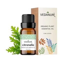 VEDANUM Set of 2 Organic Plant Essential Oils 15 ml Each - Citronella and Patchouli image 3
