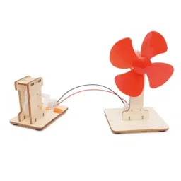 DIY Wooden Hand Crank Generator Experimental Stem Toy Kit for 7+ Year Olds image 2