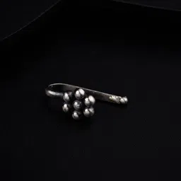 House of Aadyaa 925 Sterling Silver Oxidised Stud Nosepin-picture-21