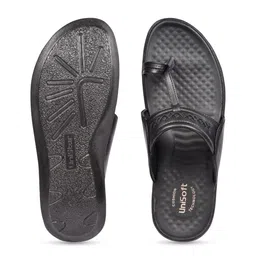 UNISTAR Men Self Design Open One Toe Comfort Sandals image 3