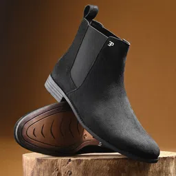 El Paso Round Toe Slip-On Chelsea Boots-picture-15