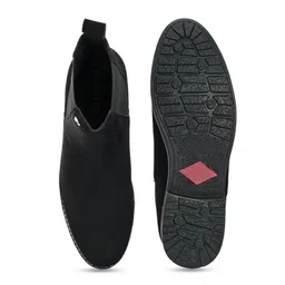 El Paso Men Round Toe Slip-On Chelsea Boots image 4