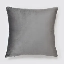 Clasiko Grey & Silver-Toned Set of 5 Geometric Velvet Square Cushion Covers image 4