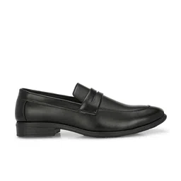 Azzaro Black Men Textured Formal Loafers image 3