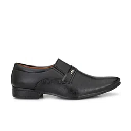 John Karsun Men Black Formal Slip-Ons image 4