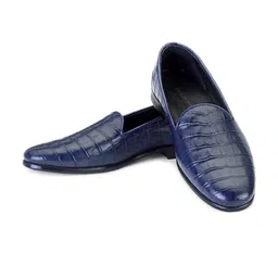SHUTIQ Men Textured Leather Formal Slip-Ons image 2